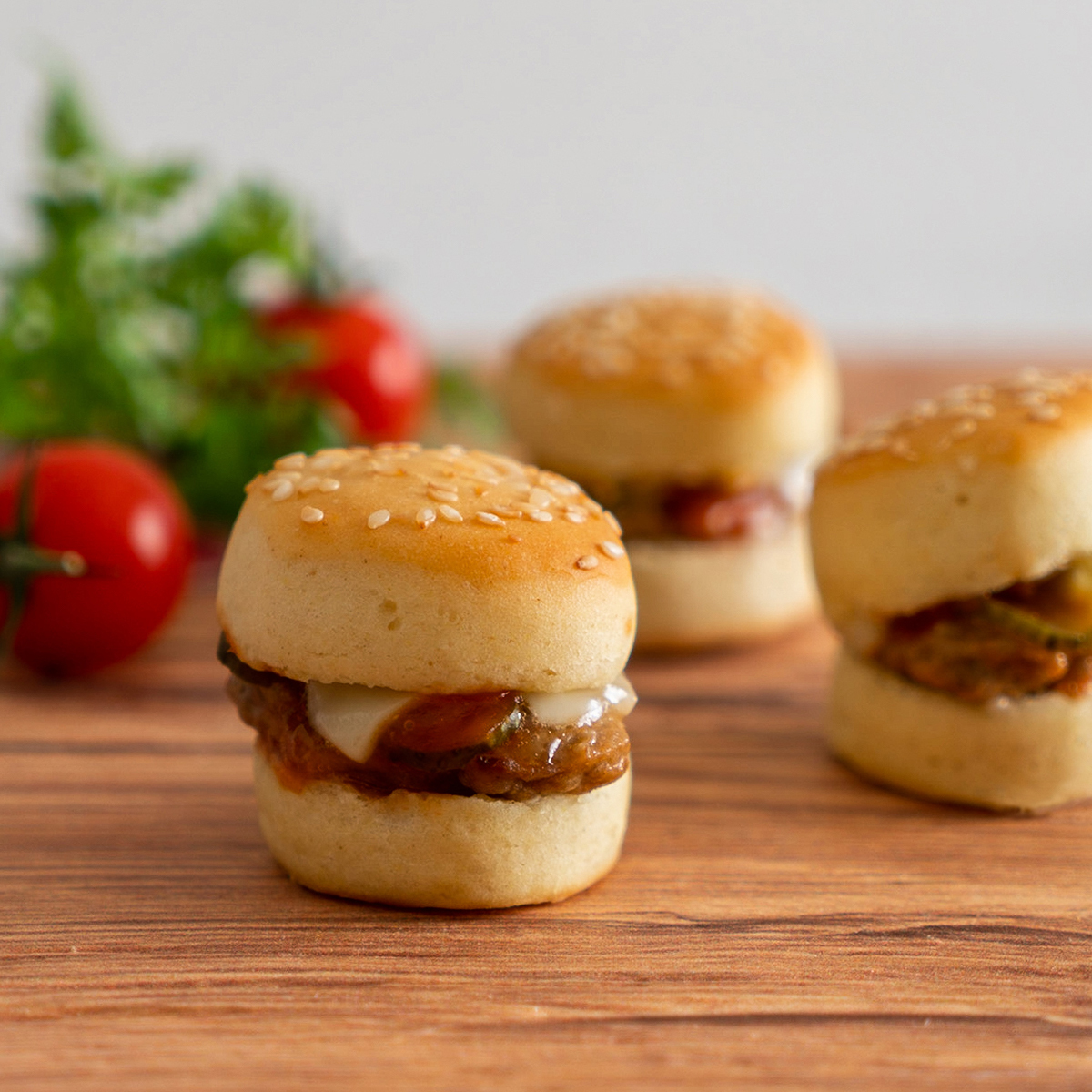 Mini Burger Cheese with Swiss meat